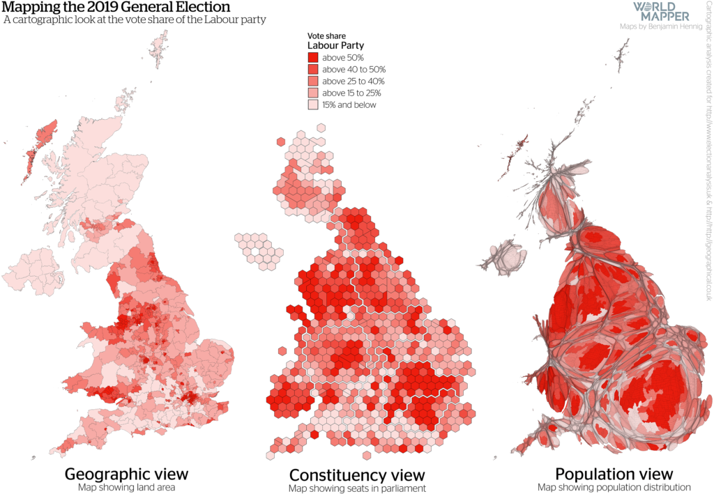 UK General Election Results 2019: Labour vote share